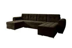 Sovesofaer-Listowel 4-seters Hjørnesovesofa Mörkbrun