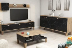 Living Room Furniture Set Eik|Marmor