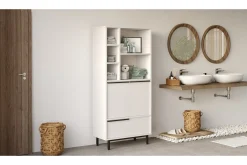 Baderom|Baderomsskap-Liyakat Høyskap Baderom 161,6 cm Hvit