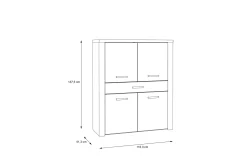 Loannia Highboard 42x117 cm