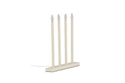 Venture Home Nattbordslampe|Bordlampe-Lofsdalen Adventsstake 35 cm Beige