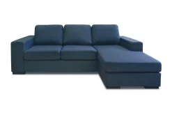 Scandinavian Choice Sofa Med Sjeselong-Logan Divansofa 3-seter Vendbar Blå