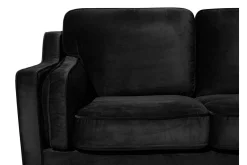 Velour Sofa & Fløyel Sofa-Lokka Sofa 3-seter Svart