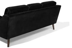 Velour Sofa & Fløyel Sofa-Lokka Sofa 3-seter Svart