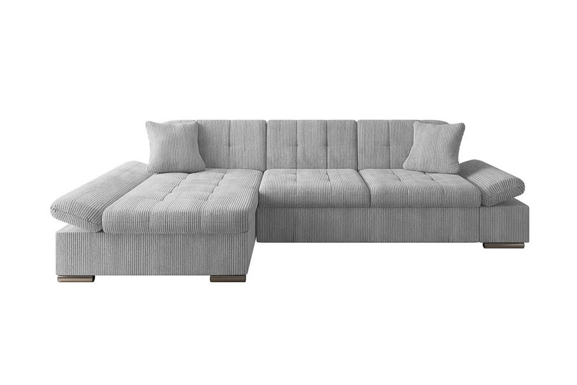 Lomux 3-sits Hörnbäddsoffa Ljusgrå