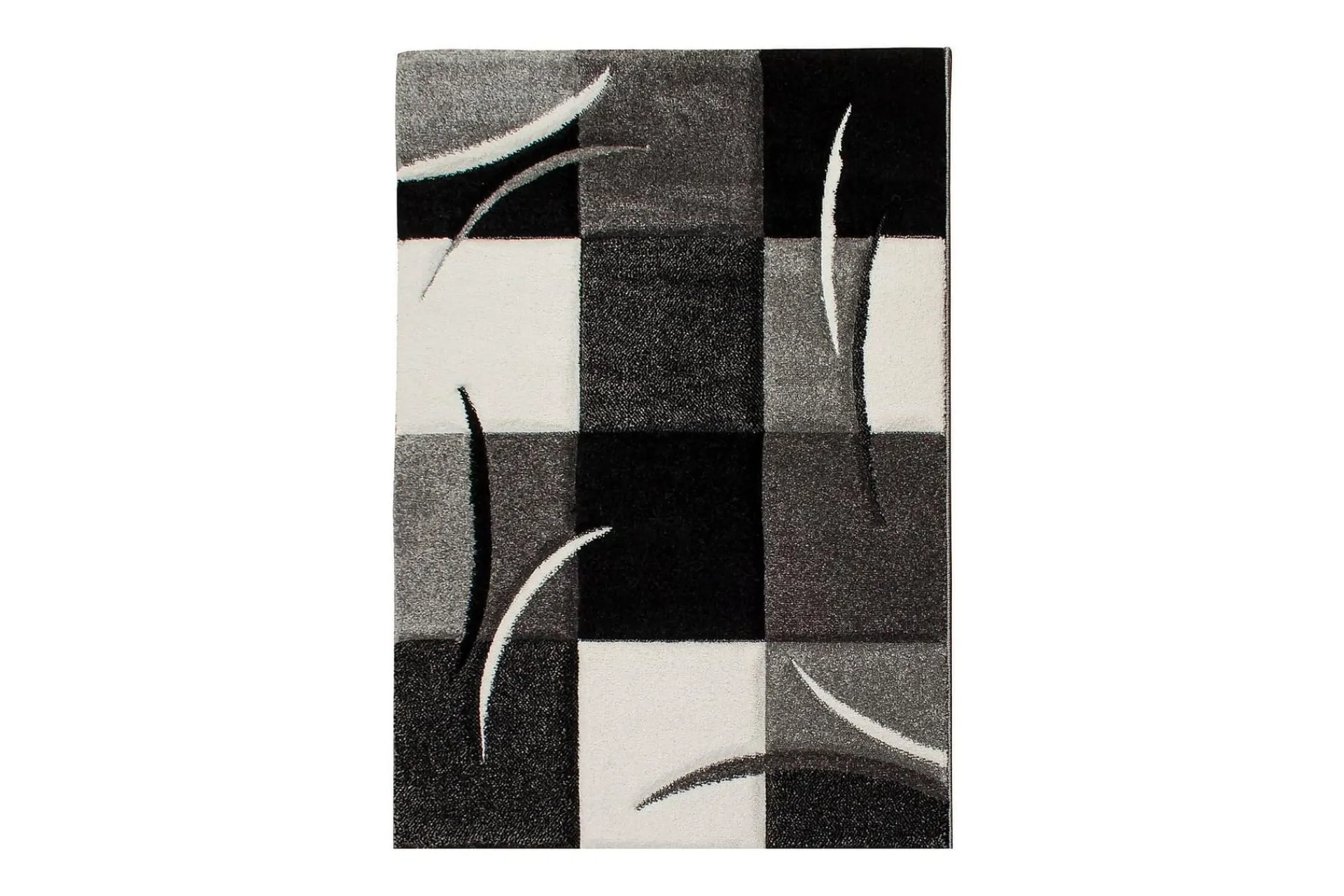 KM Home Moderne Tepper-London Patch Friezematte 200x290 Svart