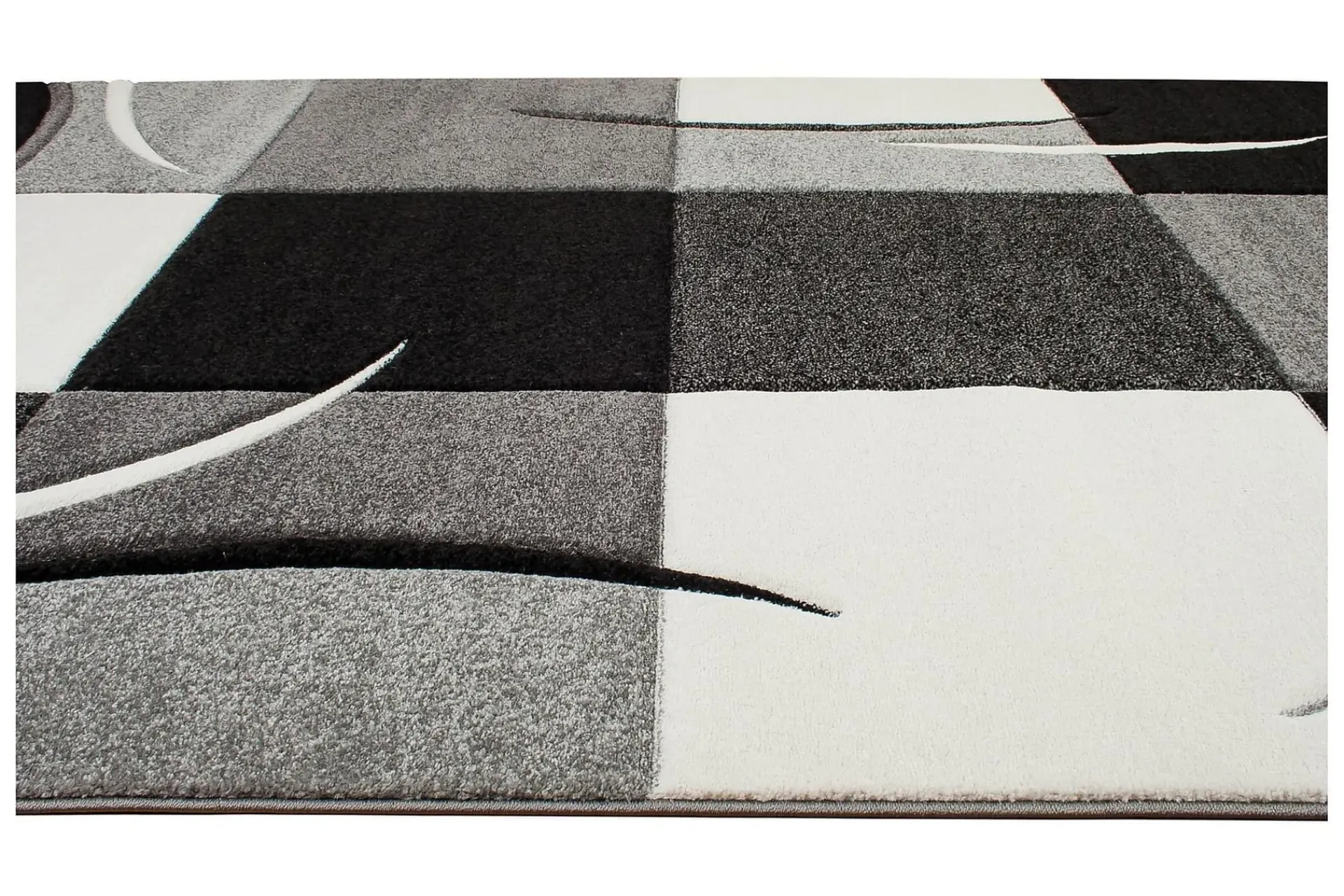 KM Home Moderne Tepper-London Patch Friezematte 200x290 Svart