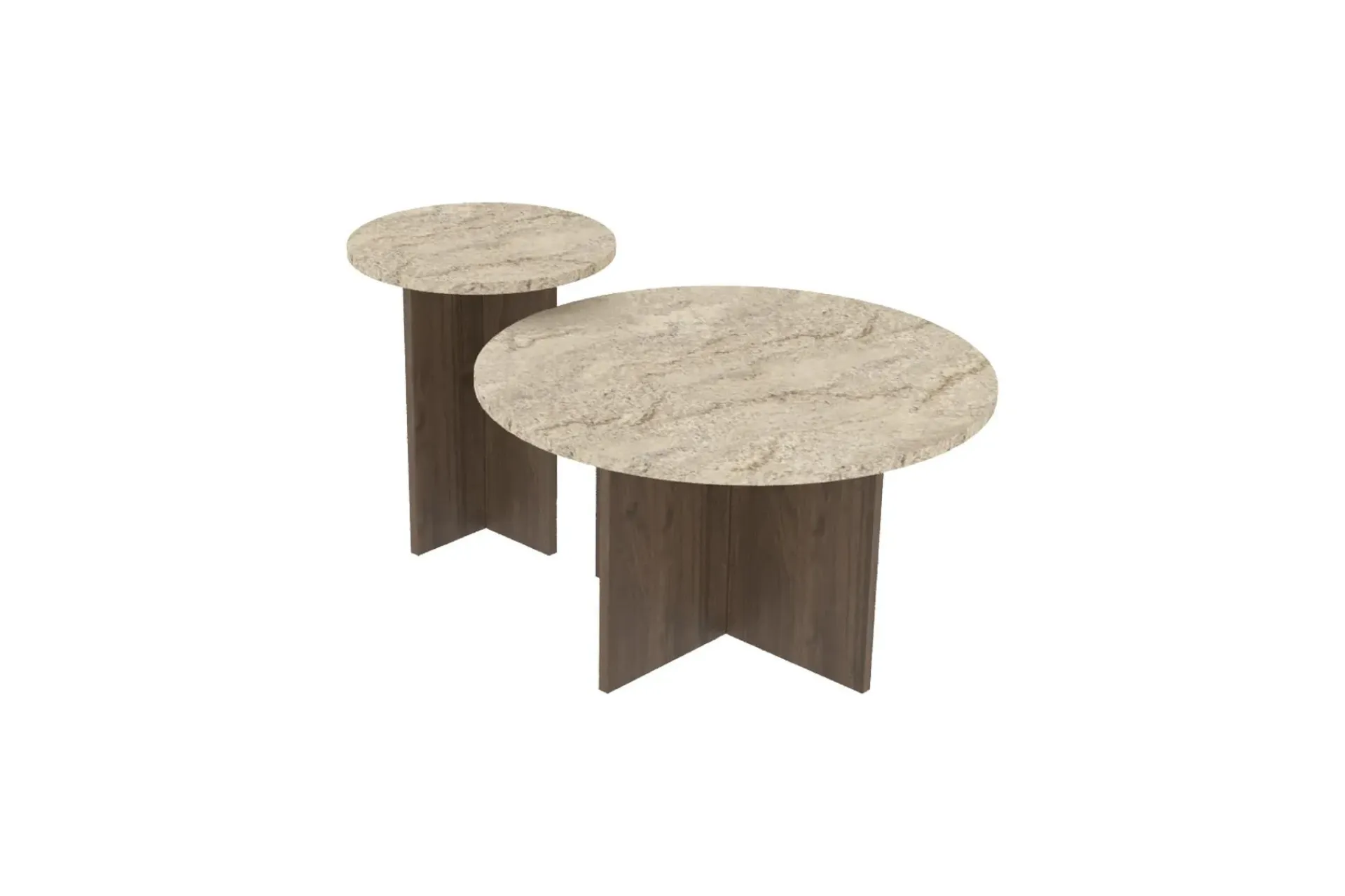 Lorricus sofabord 70 cm rundt