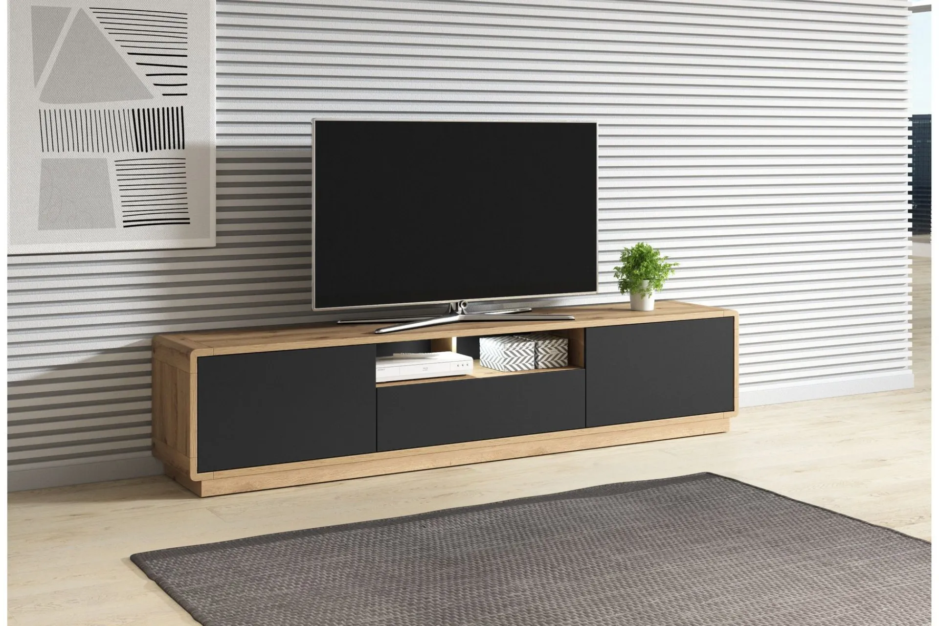 Tv-Benk & Mediabenk-Louetta Tv-benk 200 cm