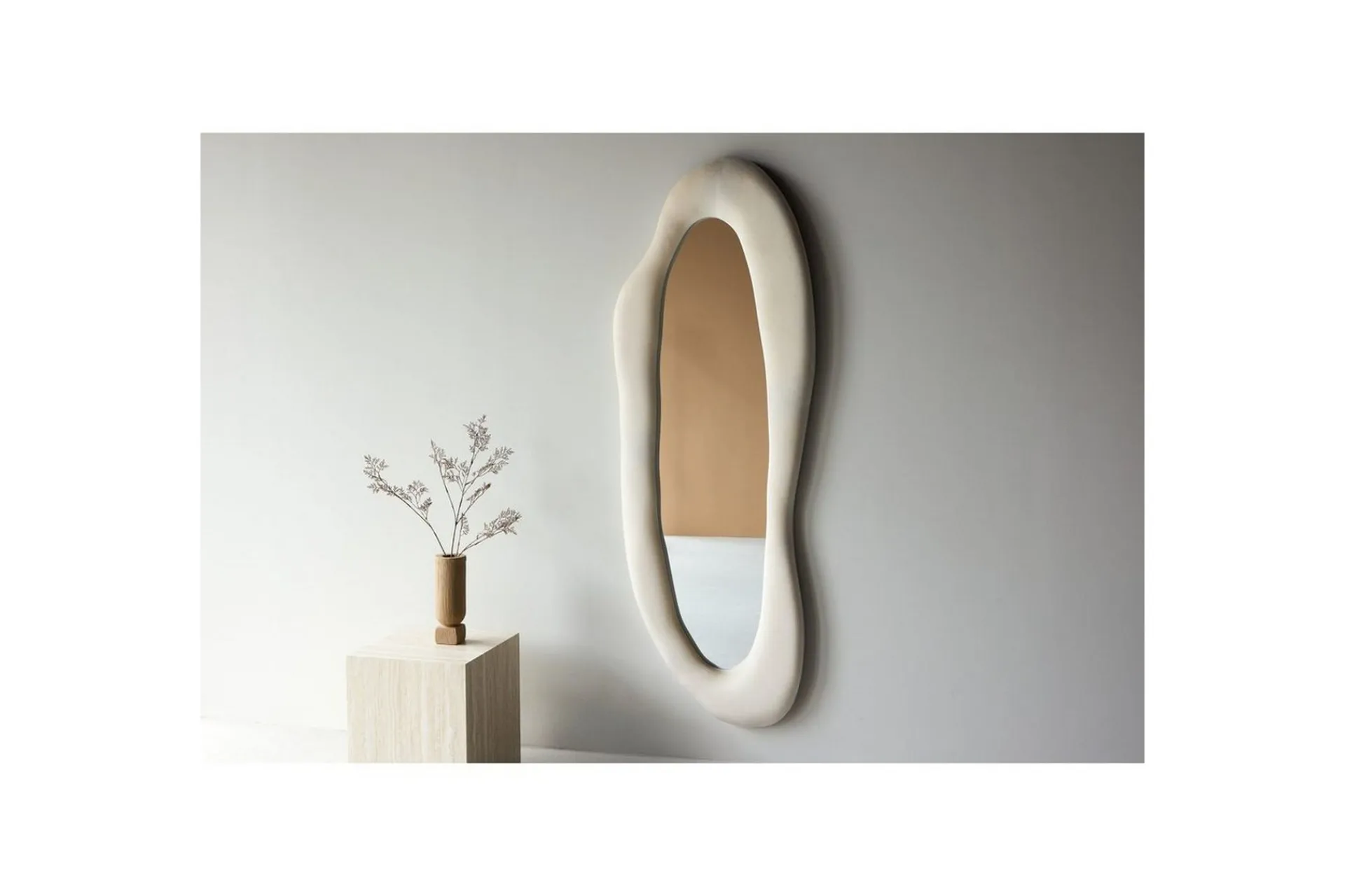Venture Home Helkroppsspeil-Louiseville Glasspanel Beige