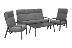 Veranda & Terrasse|Loungesett-Loungegruppe CASPER Grey