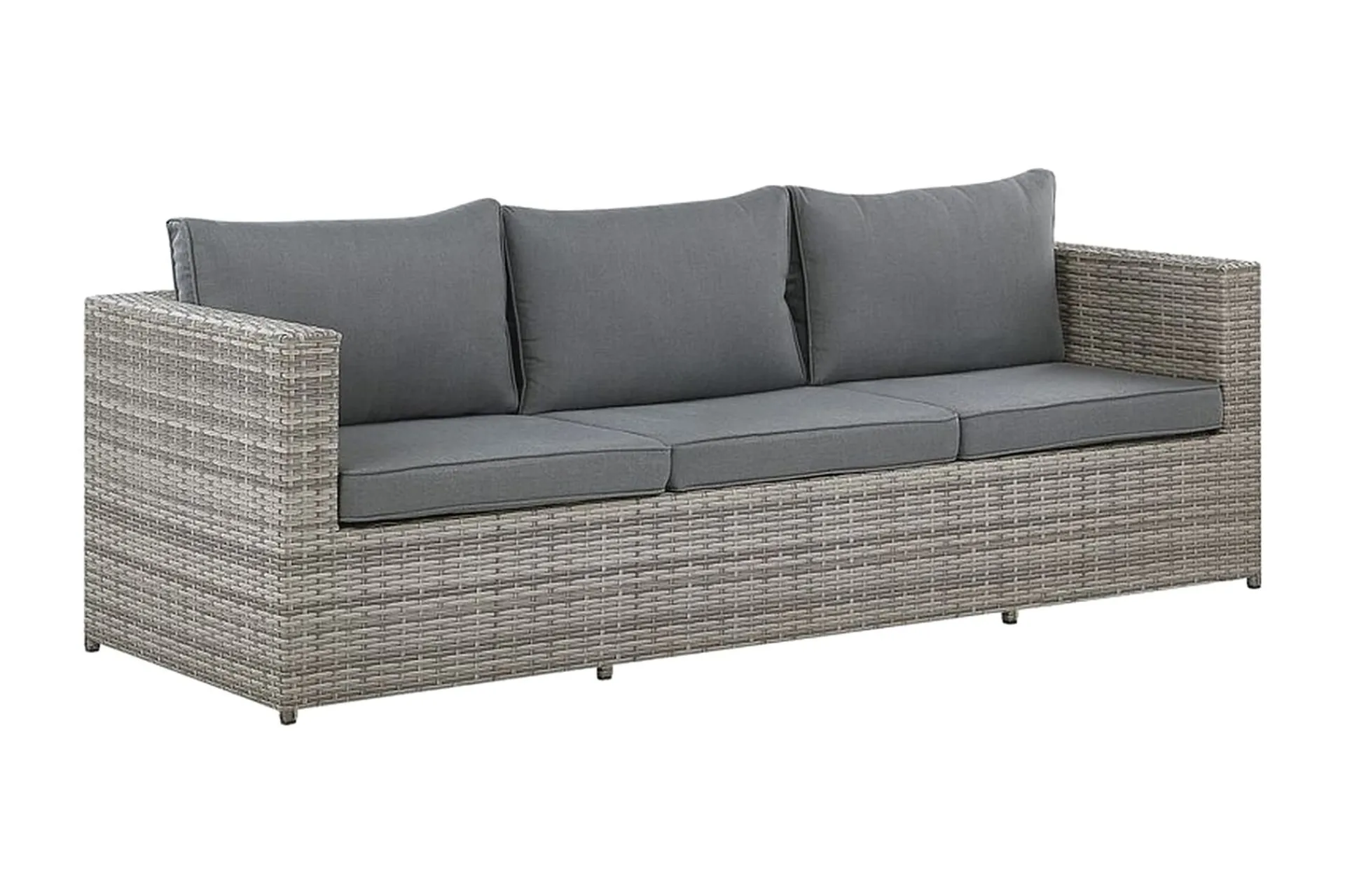 Veranda & Terrasse|Loungesett-Loungegruppe rødgrå SABBIA Grey