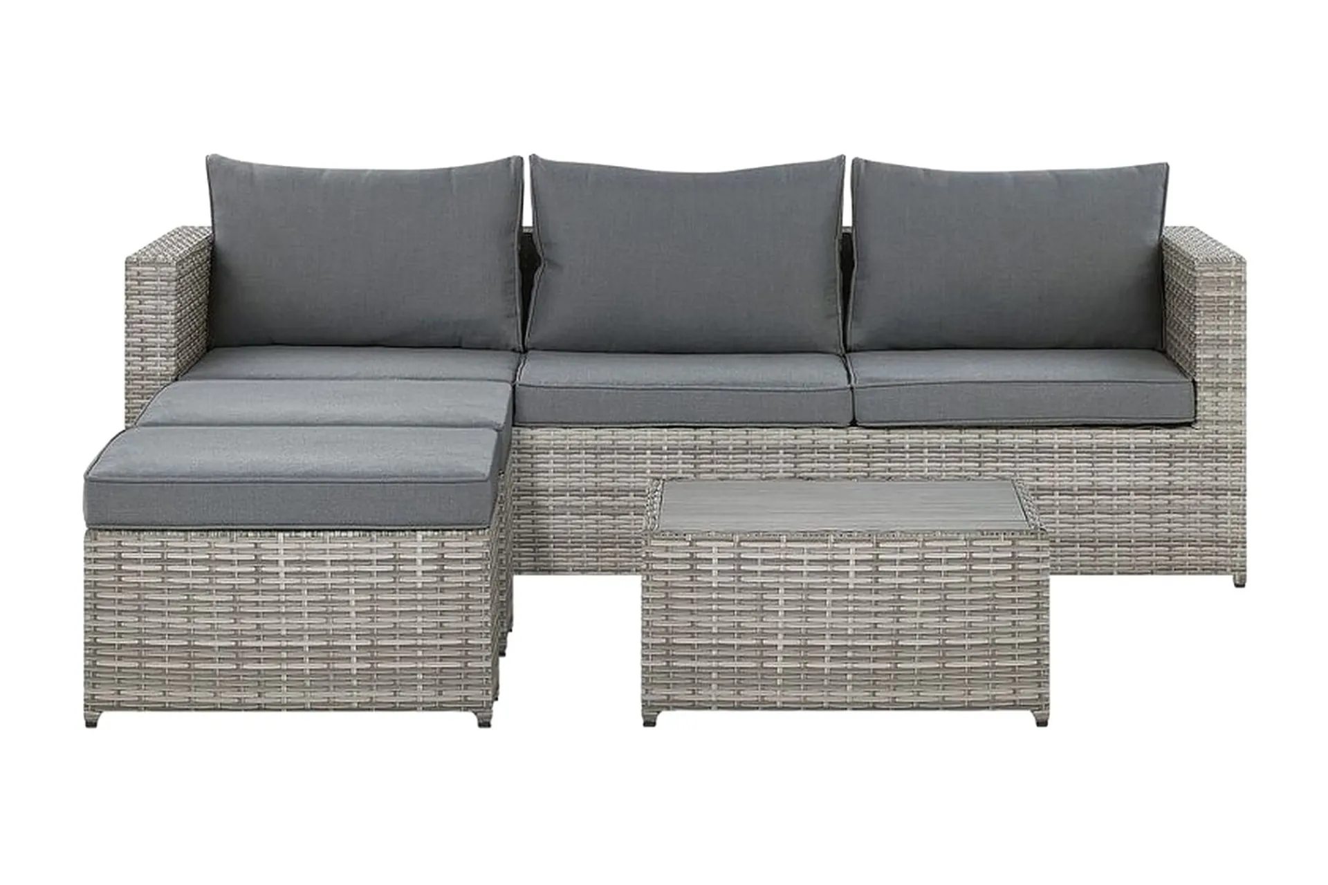 Veranda & Terrasse|Loungesett-Loungegruppe rødgrå SABBIA Grey