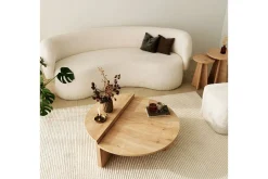 Avlastningsbord|Sofabord-Louvrall Sofabord 90 cm Eik