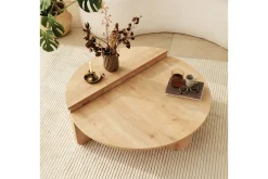 Avlastningsbord|Sofabord-Louvrall Sofabord 90 cm Eik