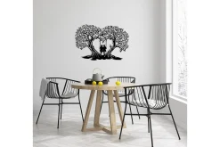 Skilt-Love Tree Veggdekor Svart