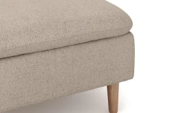 Basic Home Sofa Med Sjeselong-Lovis 3-seters sofa med vendbar sjeselong i stoff Beige