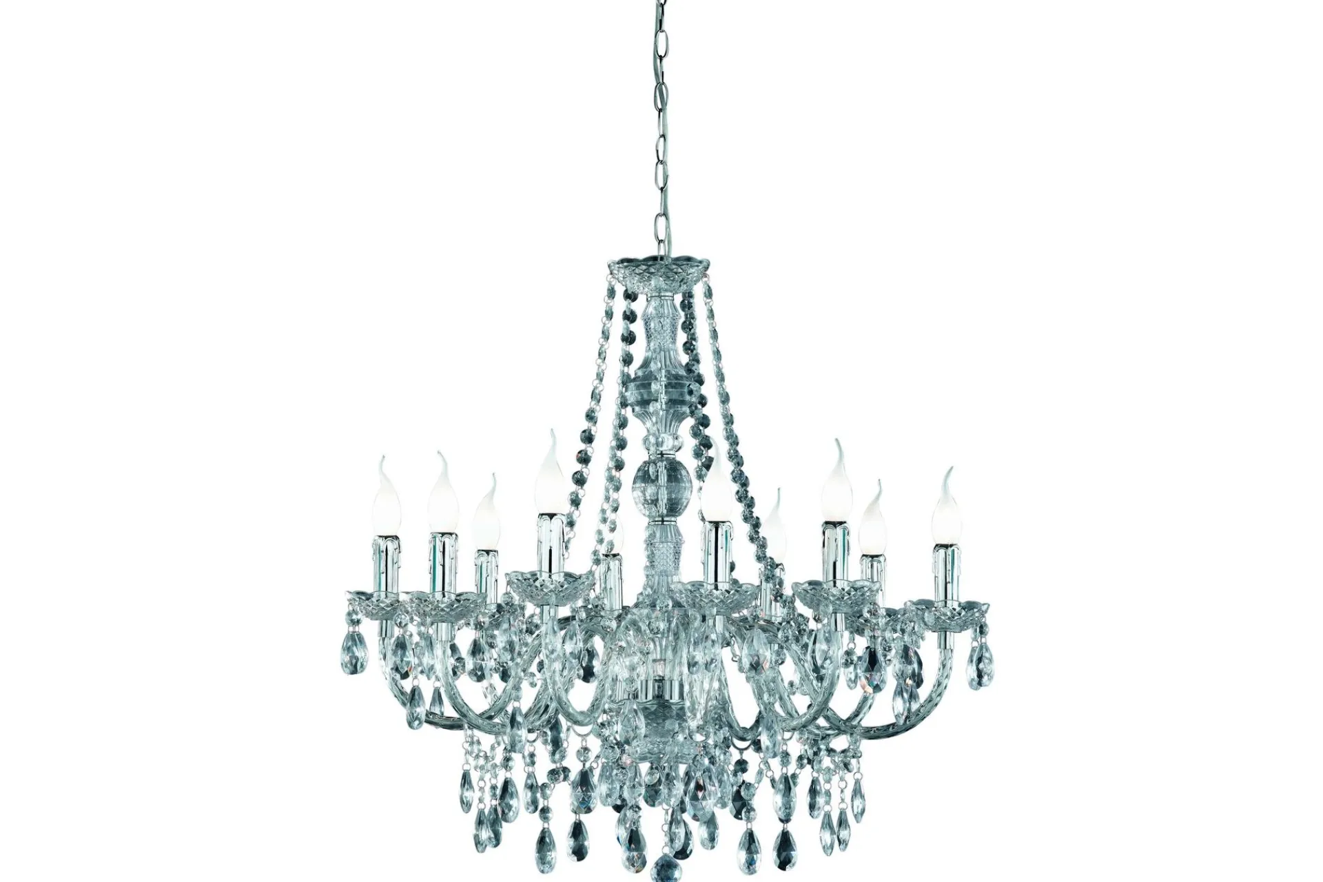 Trio Lighting Barnelampe|Taklampe-Lüster Lysekrone 10xE14 klar Krom