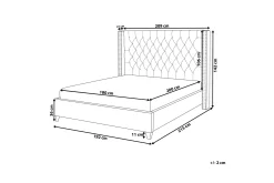 Bedly Lubbon Dobbeltseng 180 | 200 cm