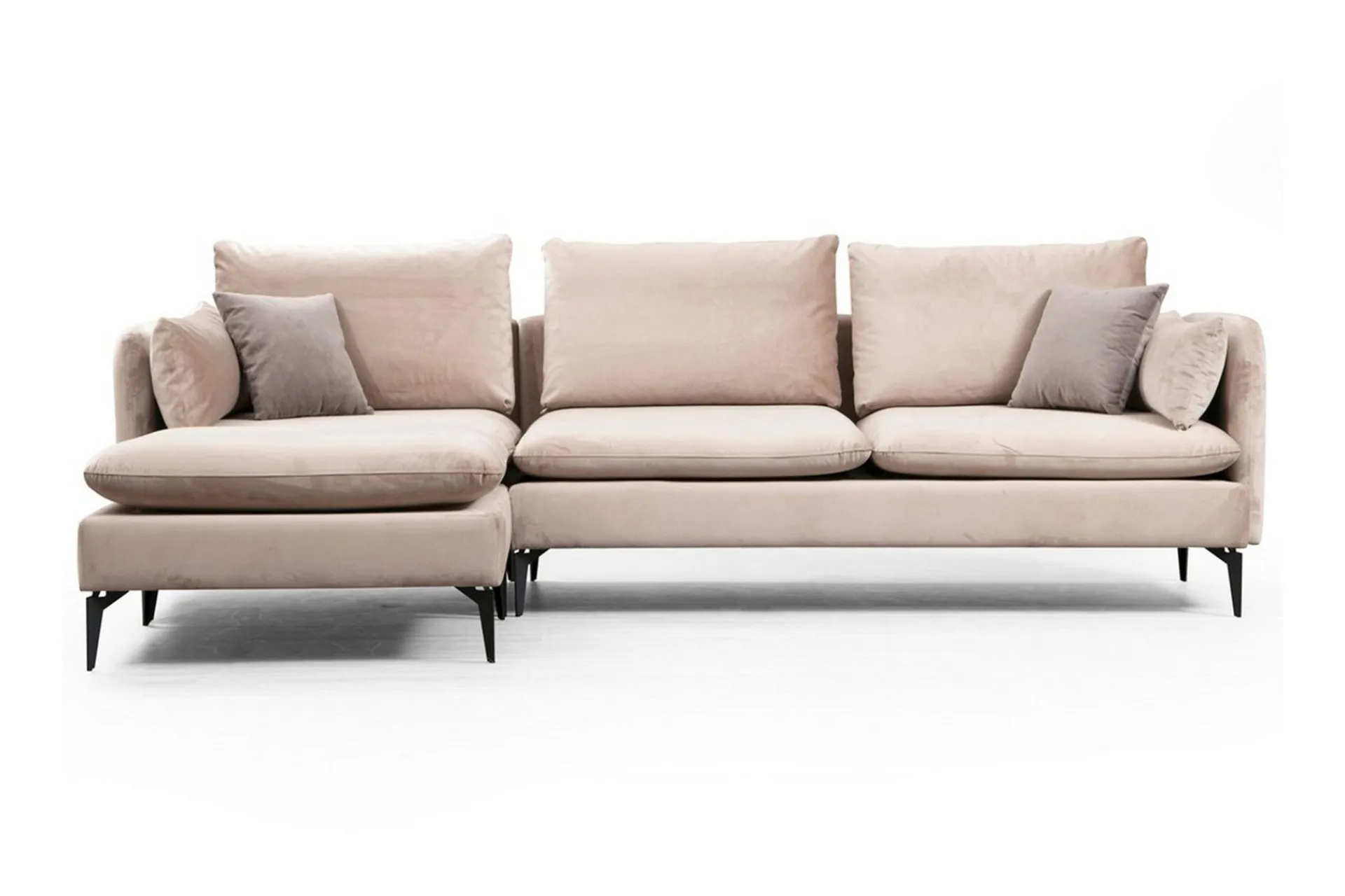 Sofa Med Sjeselong-Luces Divansofa Beige