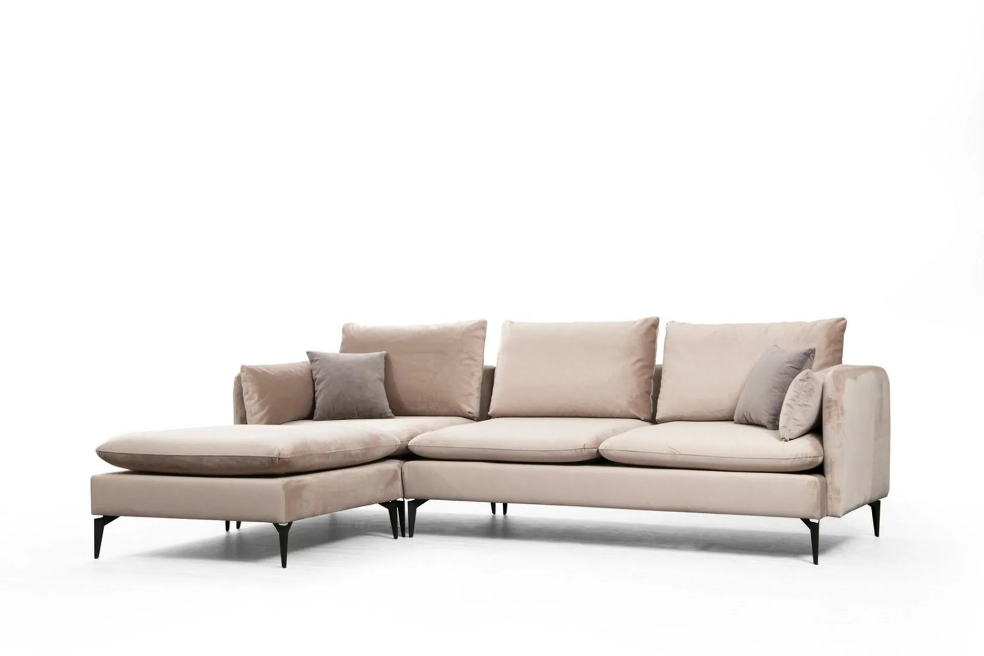 Sofa Med Sjeselong-Luces Divansofa Beige