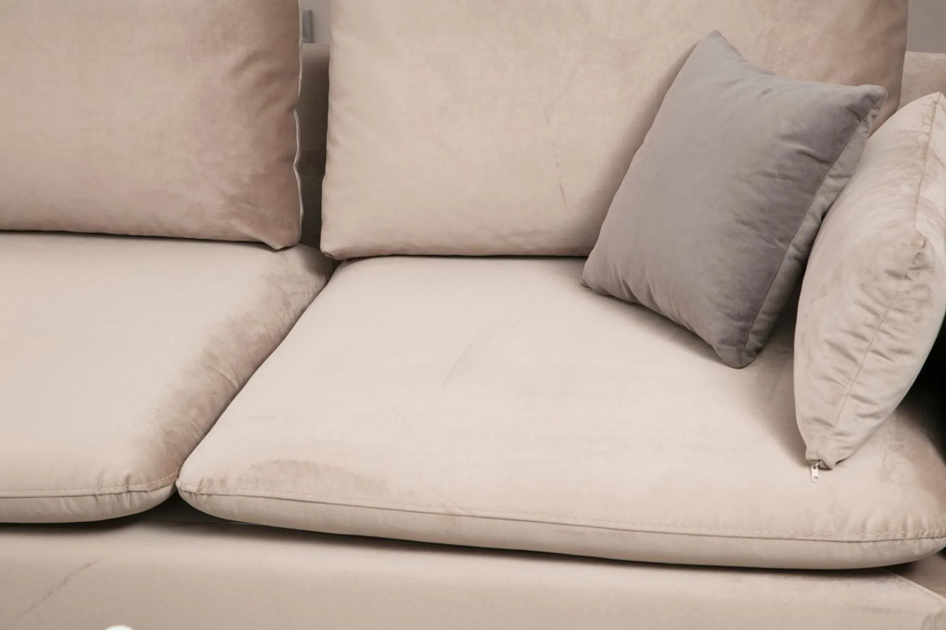 Sofa Med Sjeselong-Luces Divansofa Beige