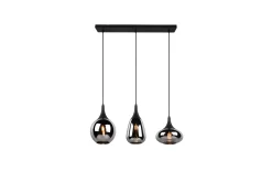 Trio Lighting Kjøkkenlampe|Barnelampe-Lumina Pendellampe 3-os E14 Mattsvart