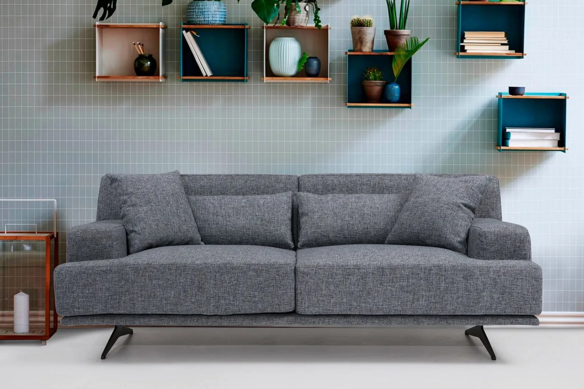 2 Seter Sofa-Lums 2-Seter Sofa Grey