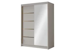 Garderober & Garderobesystem-Lungos Garderobe med Speil 120x200 cm Beige