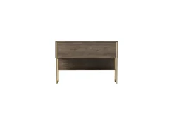 Kommode|Gangoppbevaring-Luxe Kommode 120 cm Gull,Valnöt