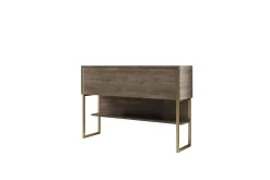 Kommode|Gangoppbevaring-Luxe Kommode 120 cm Gull,Valnöt