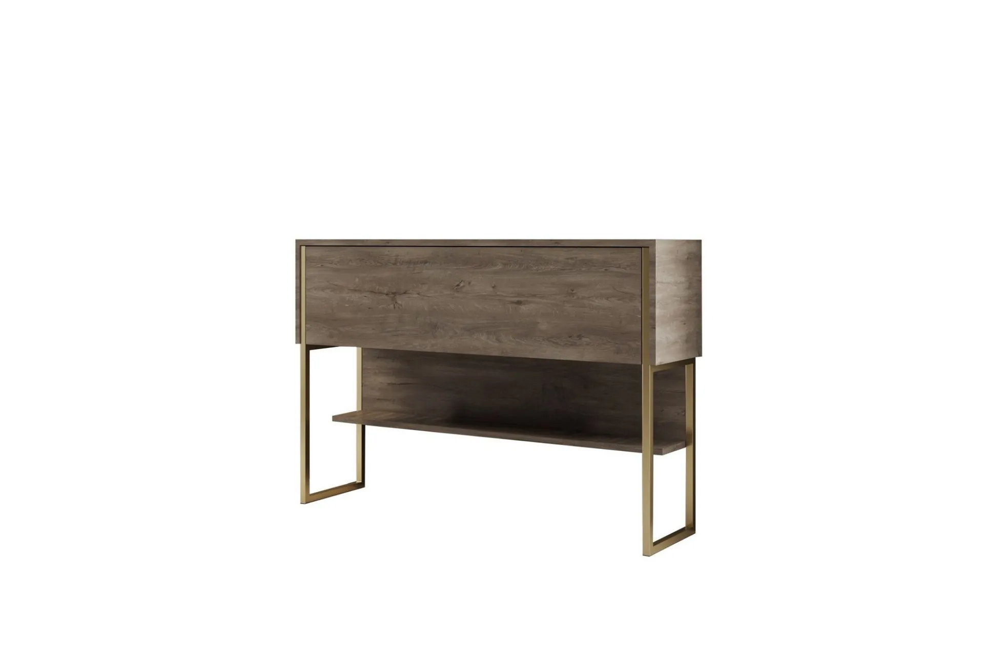 Kommode|Gangoppbevaring-Luxe Kommode 120 cm Gull,Valnöt