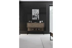 Kommode|Gangoppbevaring-Luxe Kommode 120 cm Svart,Valnöt