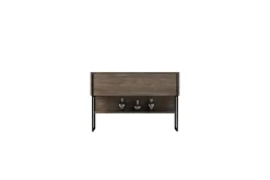 Kommode|Gangoppbevaring-Luxe Kommode 120 cm Svart,Valnöt