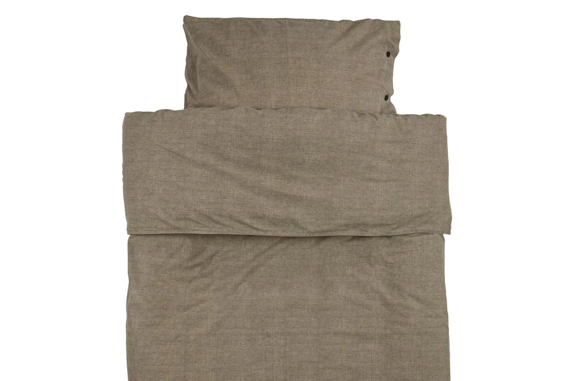 Sengetøysett & Dynetrekksett-Ly Kingsize Sengesett 210x210/2 stk 50x60 cm Brun