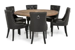 Bloomington Lyon Spisegruppe 150 cm Rund med 6 Tuva Lenestol