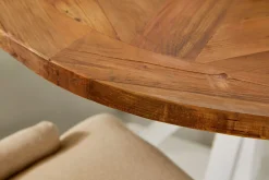 Bloomington Spisegrupper-Lyon Spisegruppe Rund med 4 Viktoria Lenestoler Beige