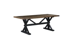 Bloomington Spisebord & Kjøkkenbord-Lyon Uttrekkbart Spisebord 6 personer – Uttrekkbart plankebord 200 cm Natur,Hvit