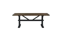 Bloomington Spisebord & Kjøkkenbord-Lyon Uttrekkbart Spisebord 6 personer – Uttrekkbart plankebord 200 cm Natur,Hvit