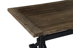 Bloomington Spisebord & Kjøkkenbord-Lyon Uttrekkbart Spisebord 6 personer – Uttrekkbart plankebord 200 cm Natur,Hvit