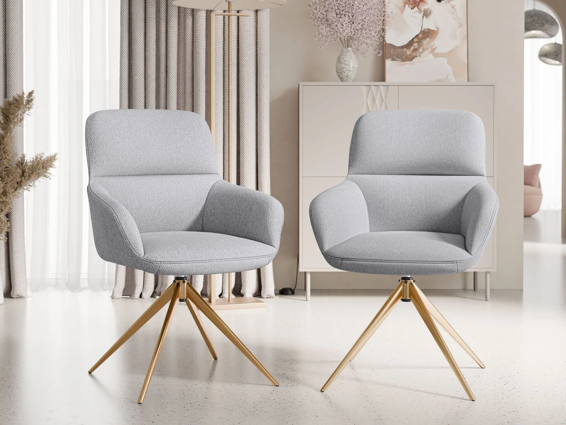 Kontorstol & Skrivebordsstol-Lyrin Kontorstol 2-pakning Grey