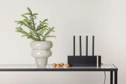 Venture Home Lysestaker Og Lykter|Stearinlys-Lysestake og kandelaber til bord Fjällberget lysestake Black