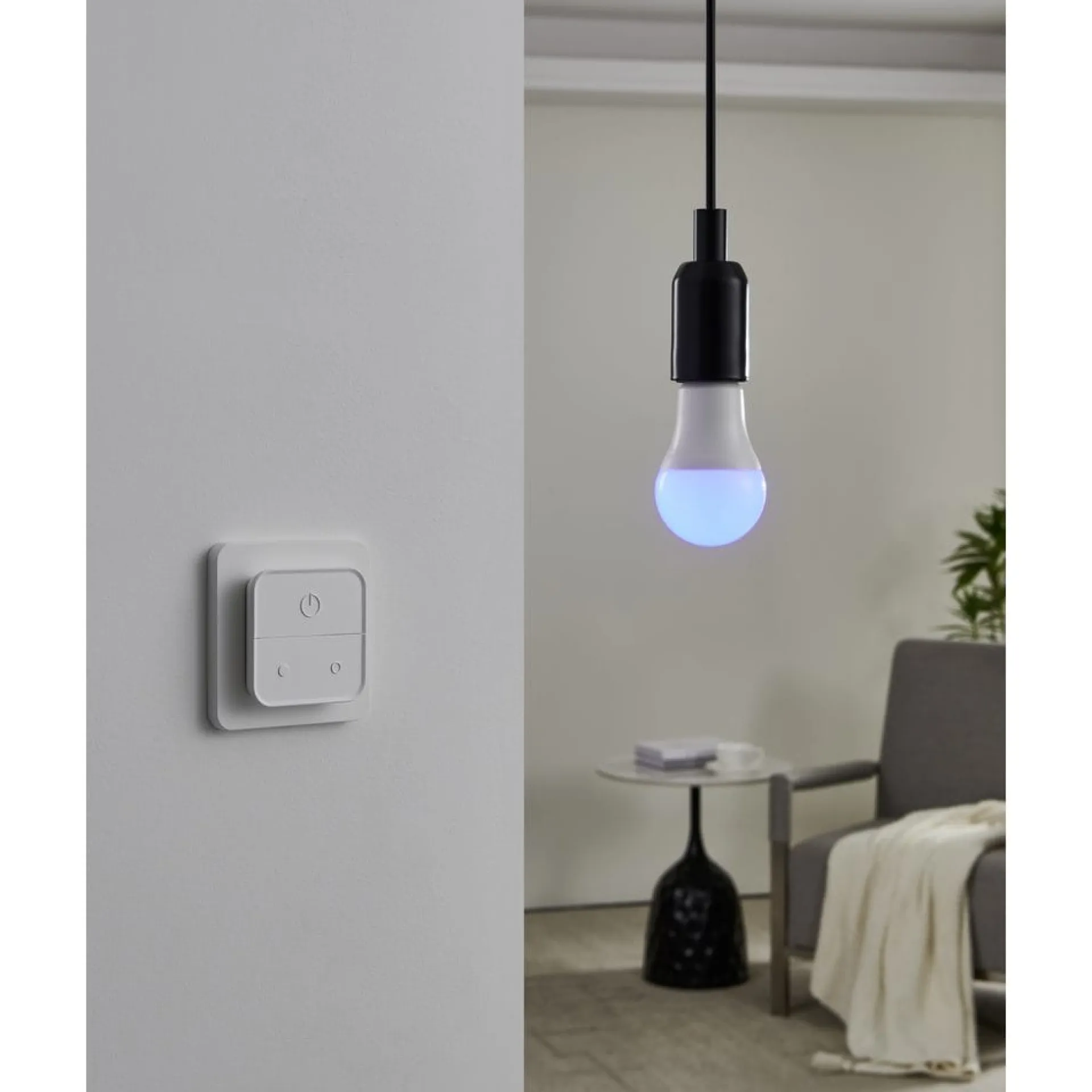 Led-Belysning|Lyspærer-Lyskilde 2xLM-ZIG-RGB/CCT E27 A60 9W Bryter Hvit