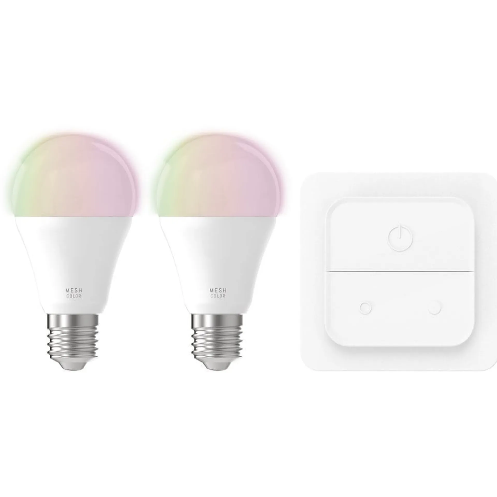 Led-Belysning|Lyspærer-Lyskilde 2xLM-ZIG-RGB/CCT E27 A60 9W Bryter Hvit