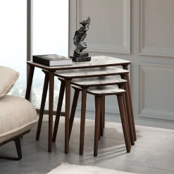 Sofabord-Lyvenn settbord 70 cm Hvit
