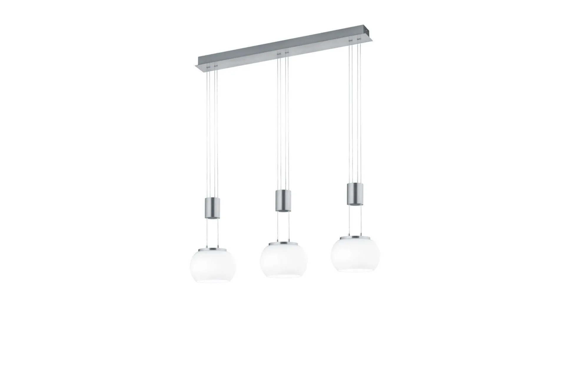 Trio Lighting Madison LED-Pendellampe 3-os Børstet Stål