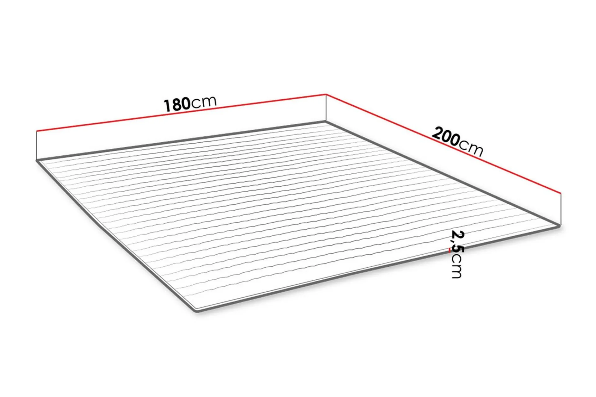 Madrasser-Madrass MANDULA 180x200 Hvit