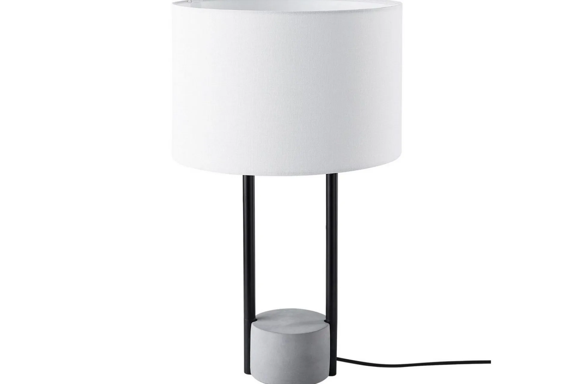 Nattbordslampe|Bordlampe-Madrica Bordlampe 60 cm E27 Hvit,Svart,Grey