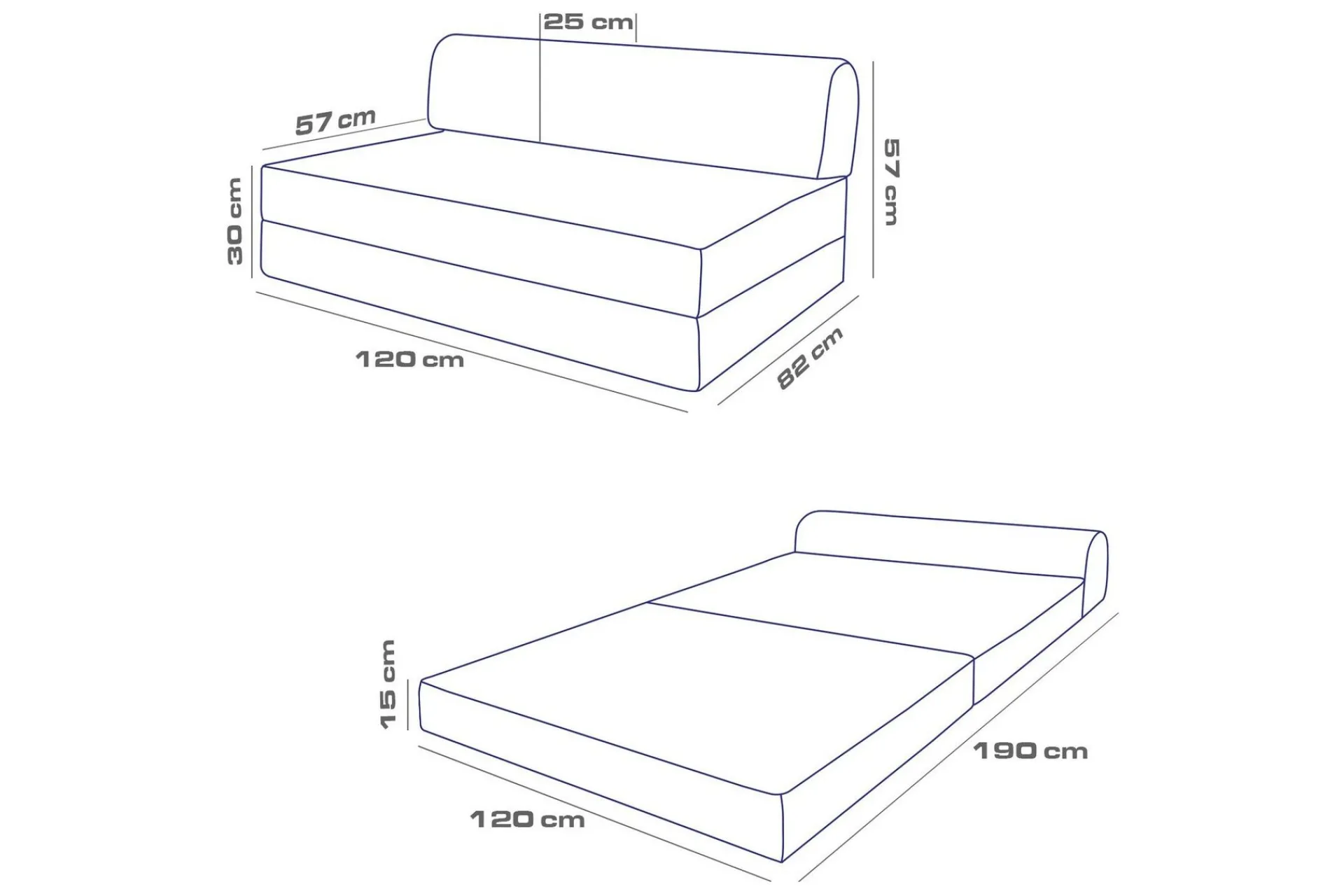 Magaria 2-seters Sovesofa