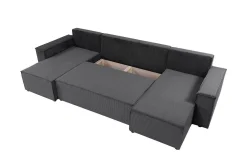 Sovesofaer-Magston 4-seters Hjørnesovesofa Mørkegrå